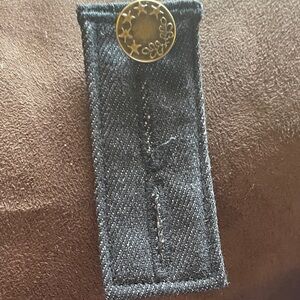 Handmade Black Denim extenders 3 inches made for pocket belts and jeans